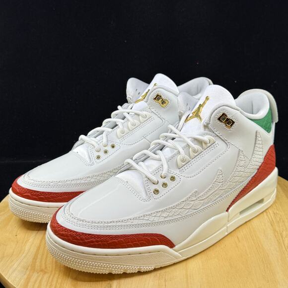 Nike Air Jordan 3 Mex Retro El Vuelo Summit White IO1752-100 Size 13 Mens
